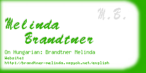 melinda brandtner business card